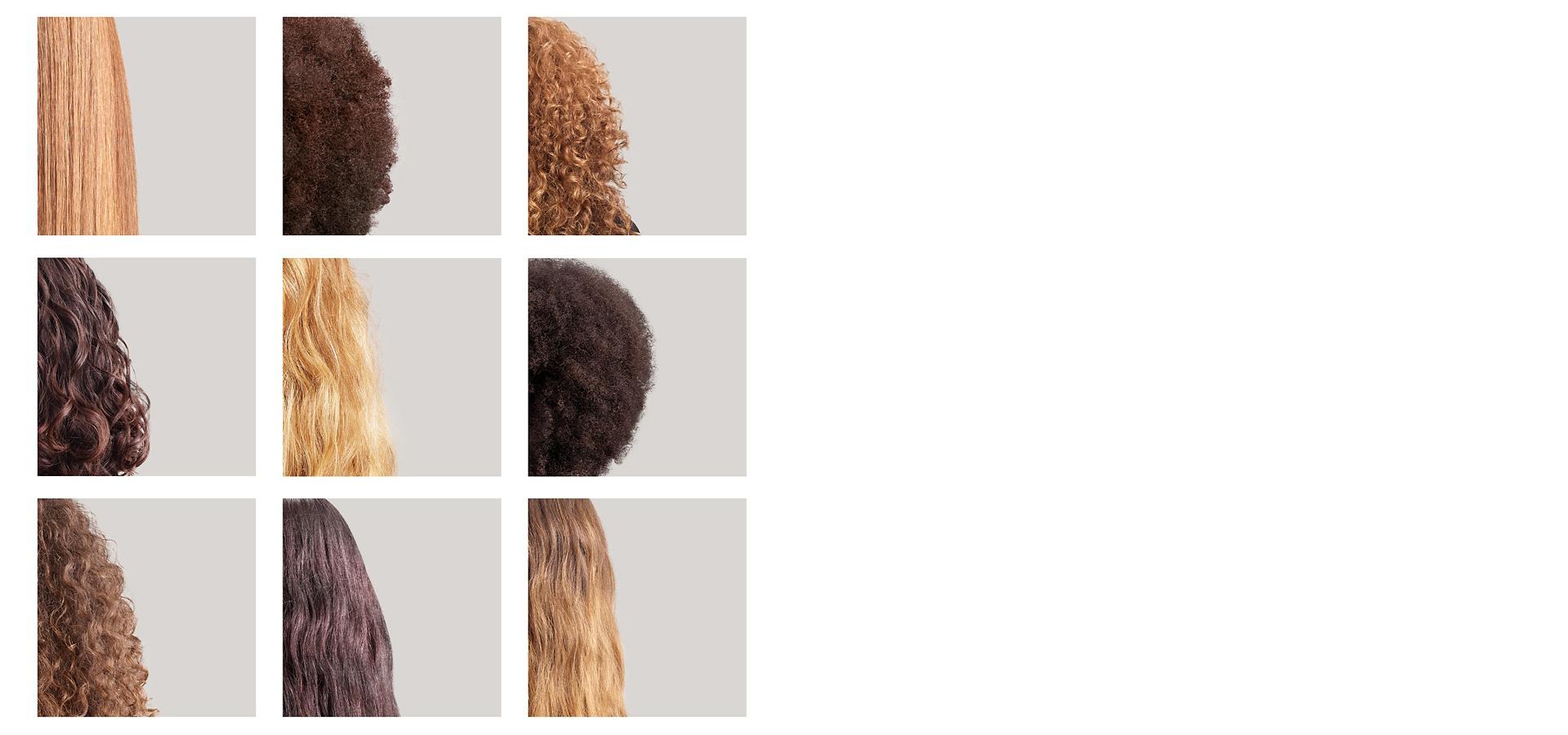 Nine natural, unstyled hair shots.