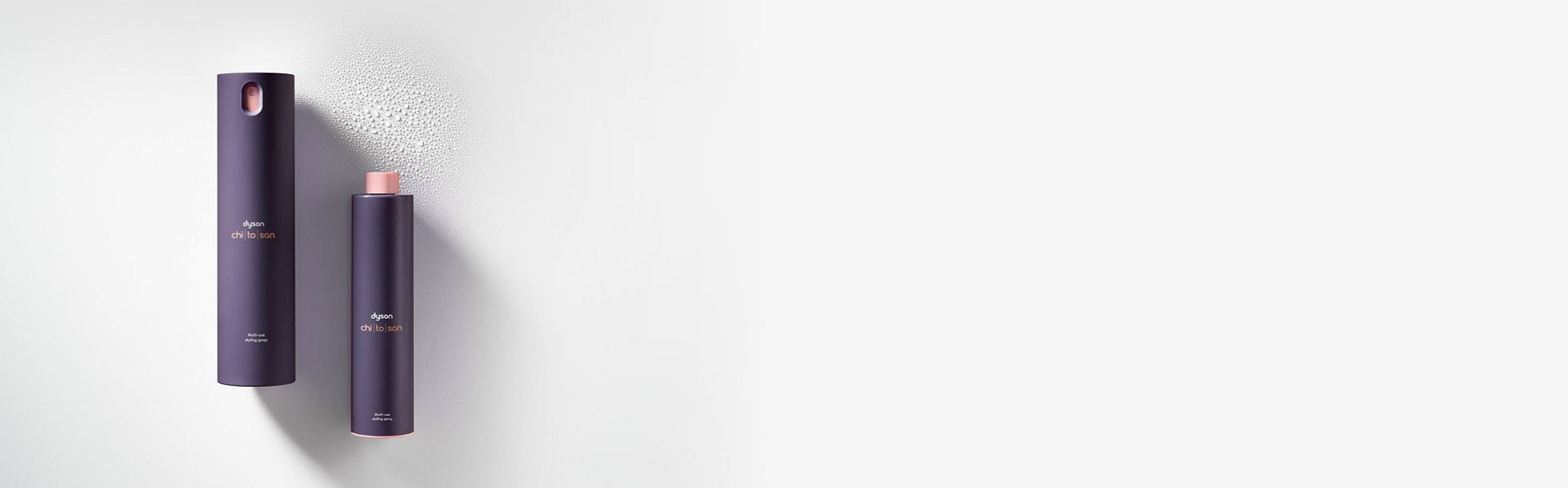 Dyson Chitosan Multi-use styling spray 165ml and refill.