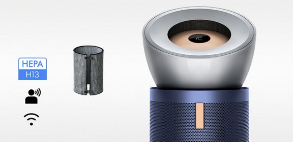 Máy lọc không khí Dyson Big+Quiet Formaldehyde BP03 - Nickel Sáng / Xanh phổ
