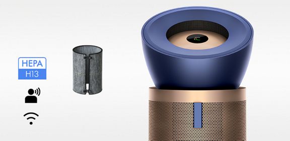 Máy lọc không khí Dyson Big+Quiet Formaldehyde BP04 - Prussian Blue/Gold