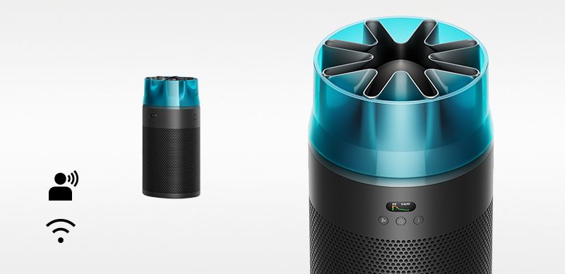 HushJet™ Compact Purifier | Black/Teal | Dyson Indonesia
