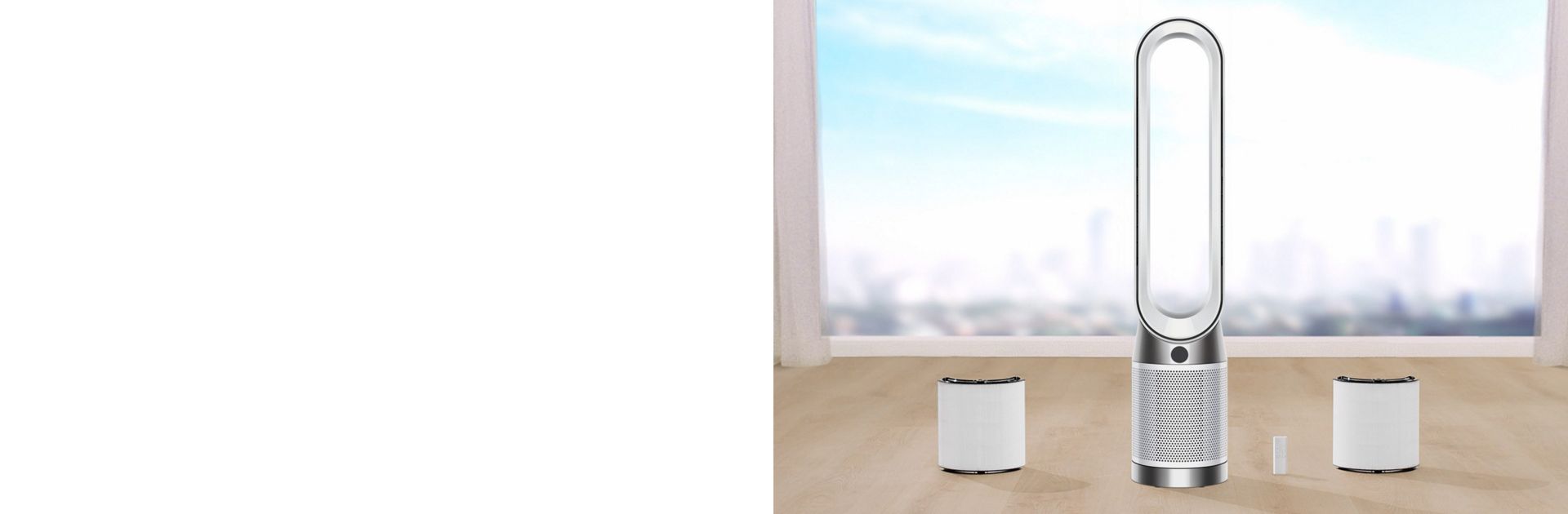 Vaizdo įrašas, rodantis, kaip nustatyti „Dyson Purifier Cool PC1“ oro valytuvą.