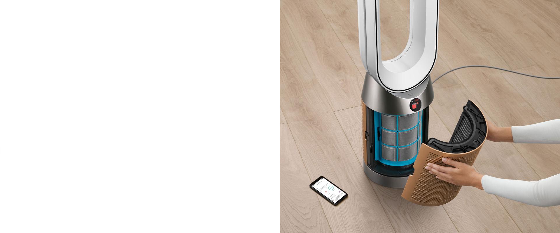 Değiştirilen Dyson HEPA H13 sınıfı filtre.