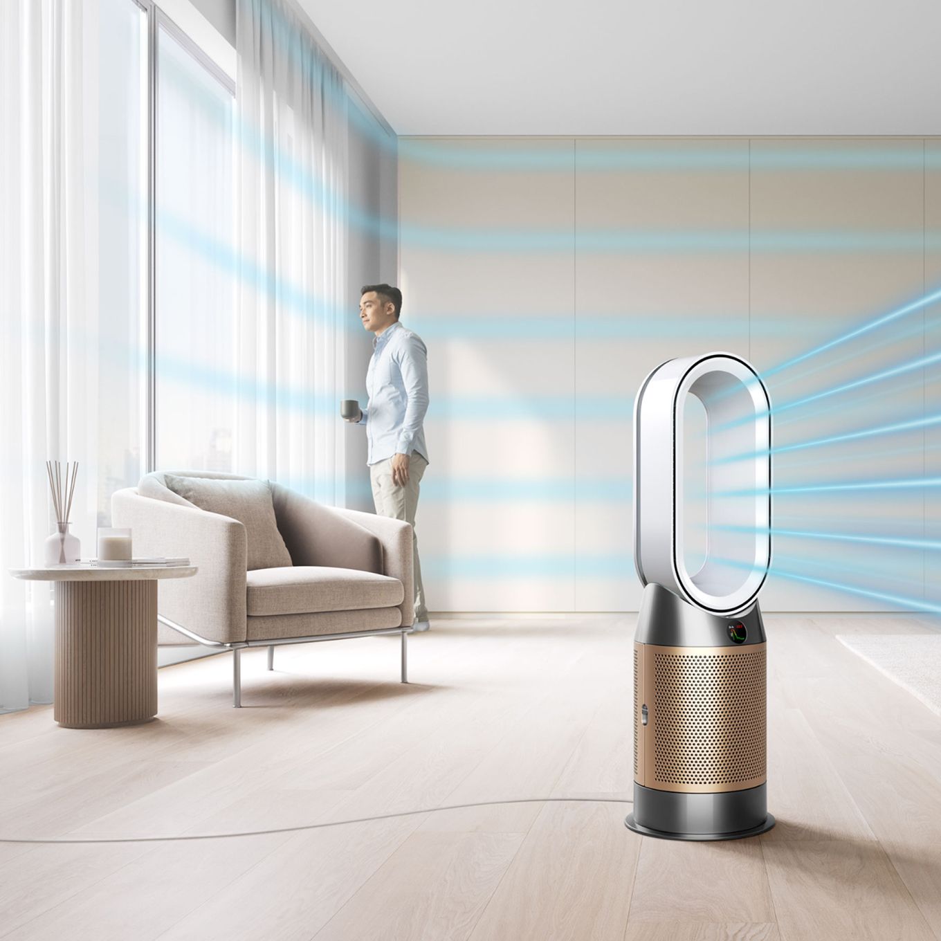 Posesori - Dyson Purifier Hot+Cool HP2 De-NOx (White/Gold