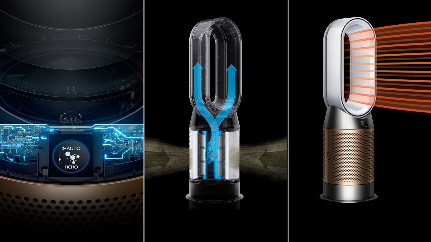 Shop Dyson Purifier Hot+Cool HP2 De-NOx (White/Gold) | Dyson India