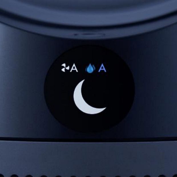 أيقونة قمر على شاشة LCD للدلالة على الوضع الليلي.