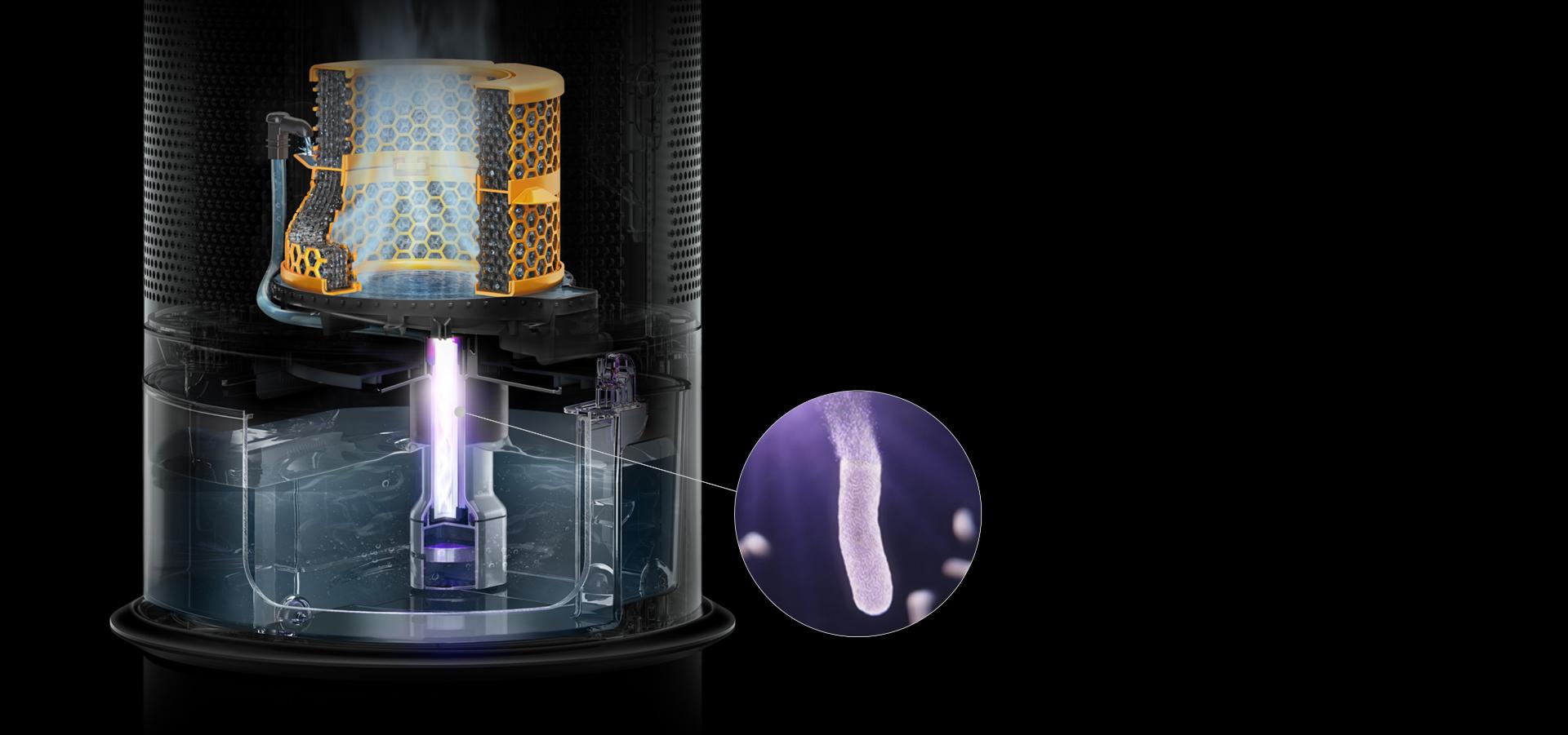 صورة بالأشعة السينية داخل خزان الماء