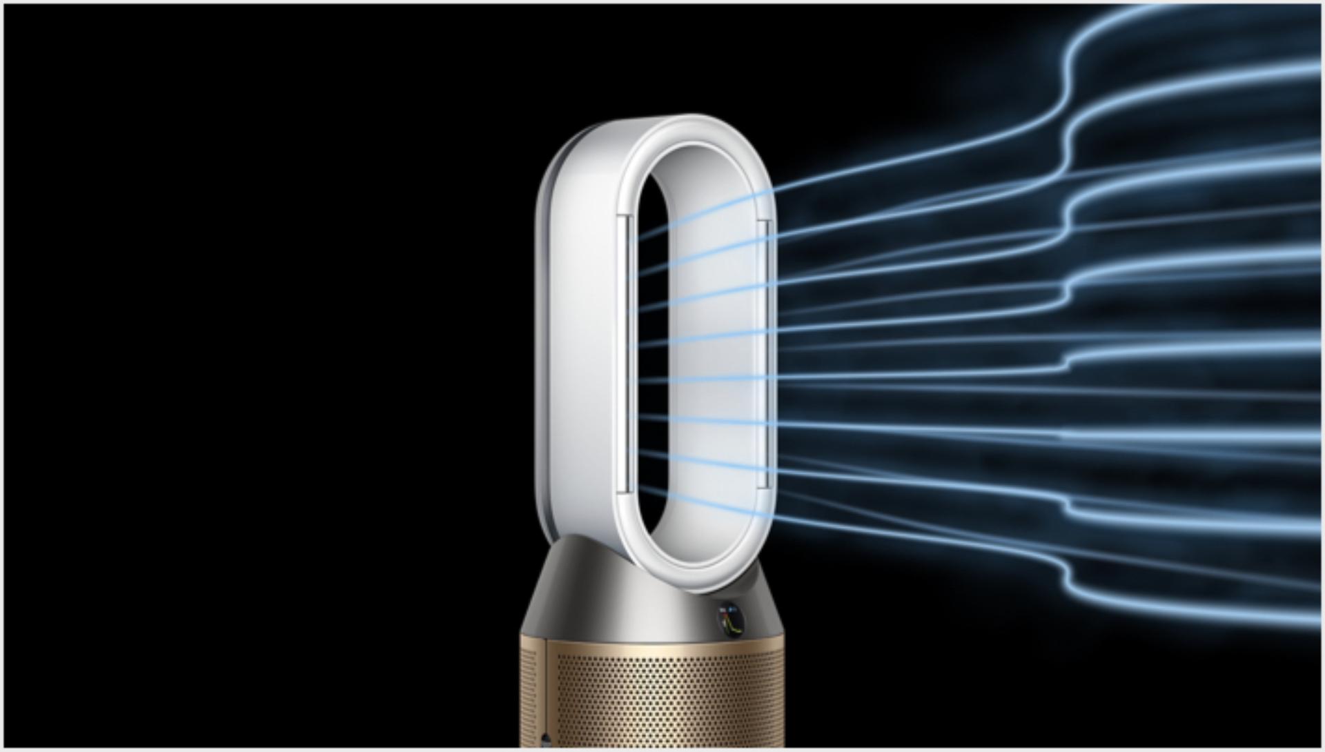 Ondas de fluxo de ar indicando a direção do modo brisa