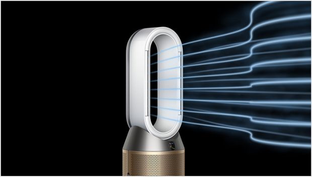 Valovi protoka zraka koji upućuju na smjer načina rada Breeze