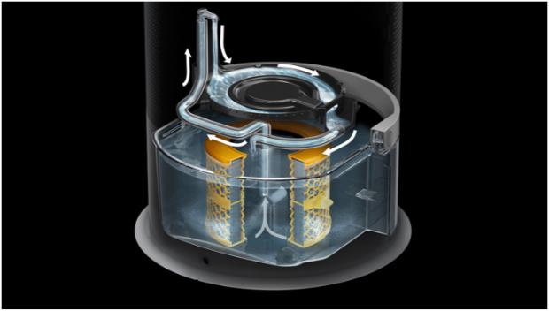 Krupni kadar spremnika za vodu i ciklusa dubinskog čišćenja