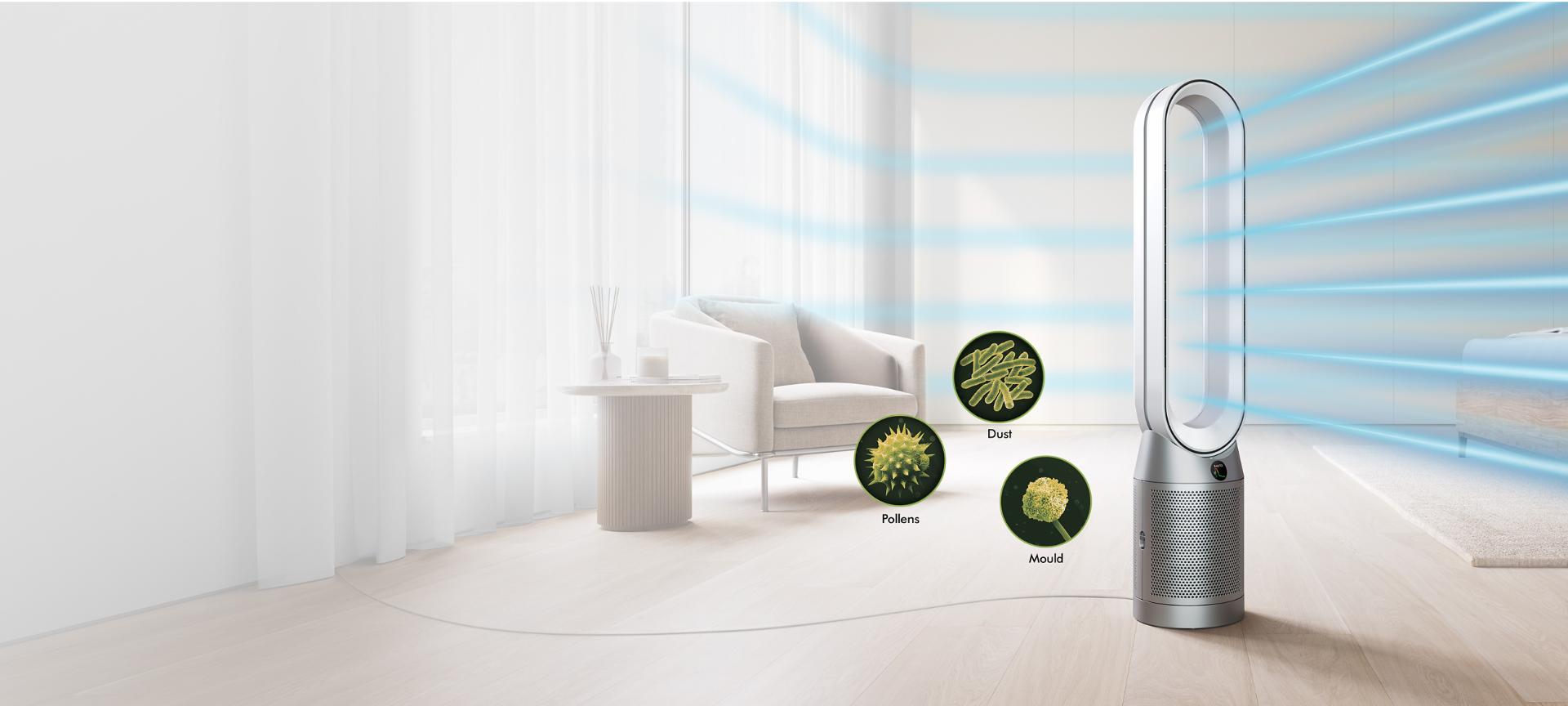 Dyson purifier cool in a bedroom