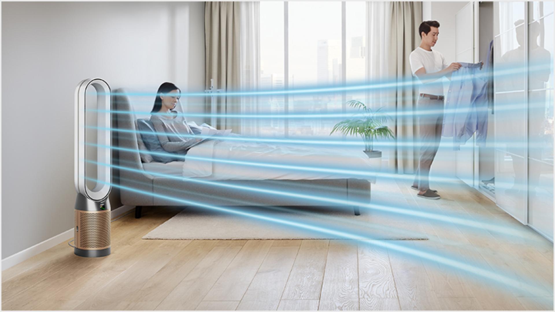 Graphic showing quieter performance