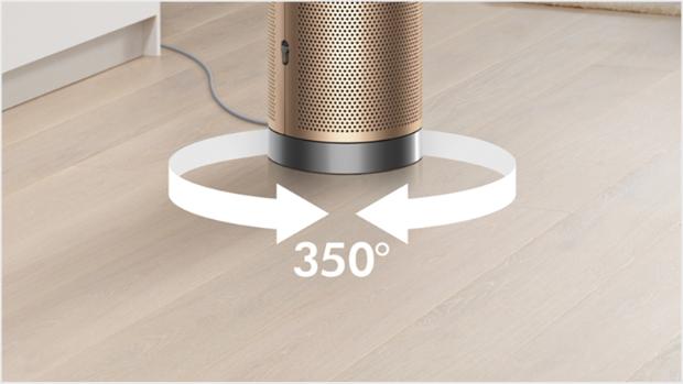 Strzałki pokazujące oscylację o kącie 350 stopni