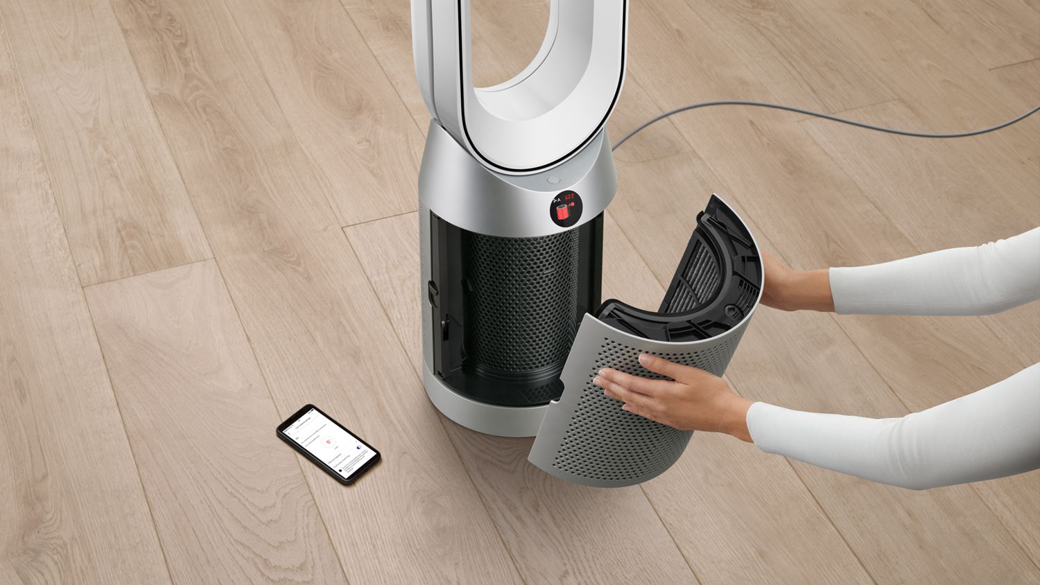 Dyson hot and cool deals fan black