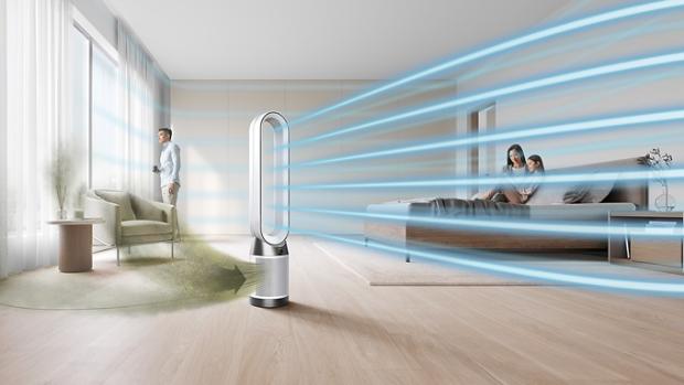 Máy Dyson Purifier Cool Gen1 đang lọc không khí cho phòng khách
