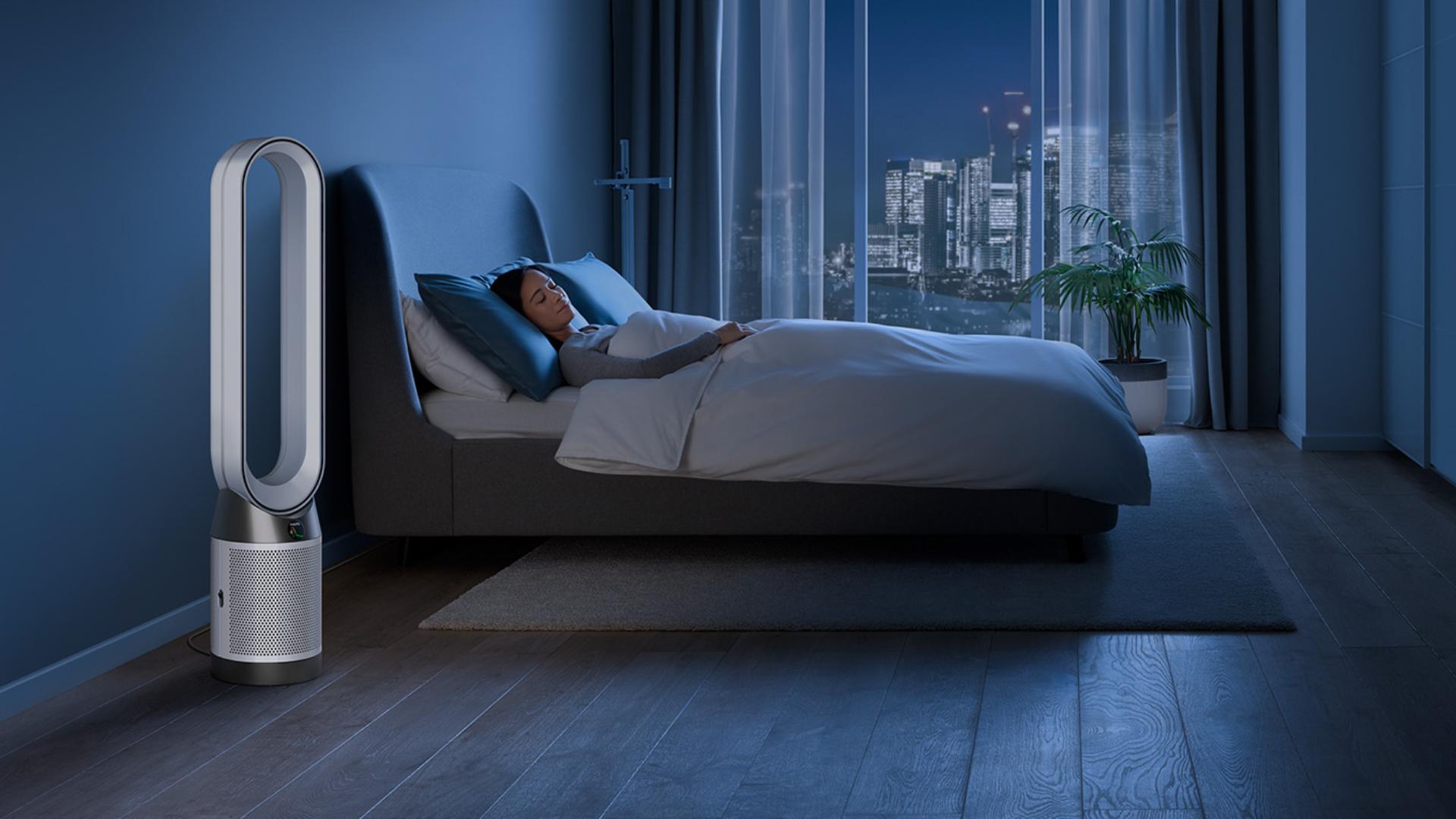Urządzenie Dyson, oczyszczające powietrze w sypialni