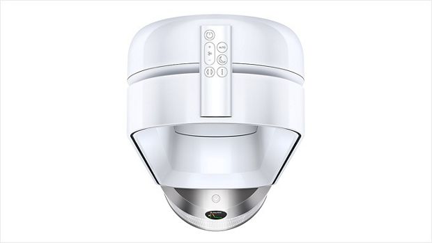 Điều khiển từ xa được cất giữ trên đầu máy lọc không khí Dyson
