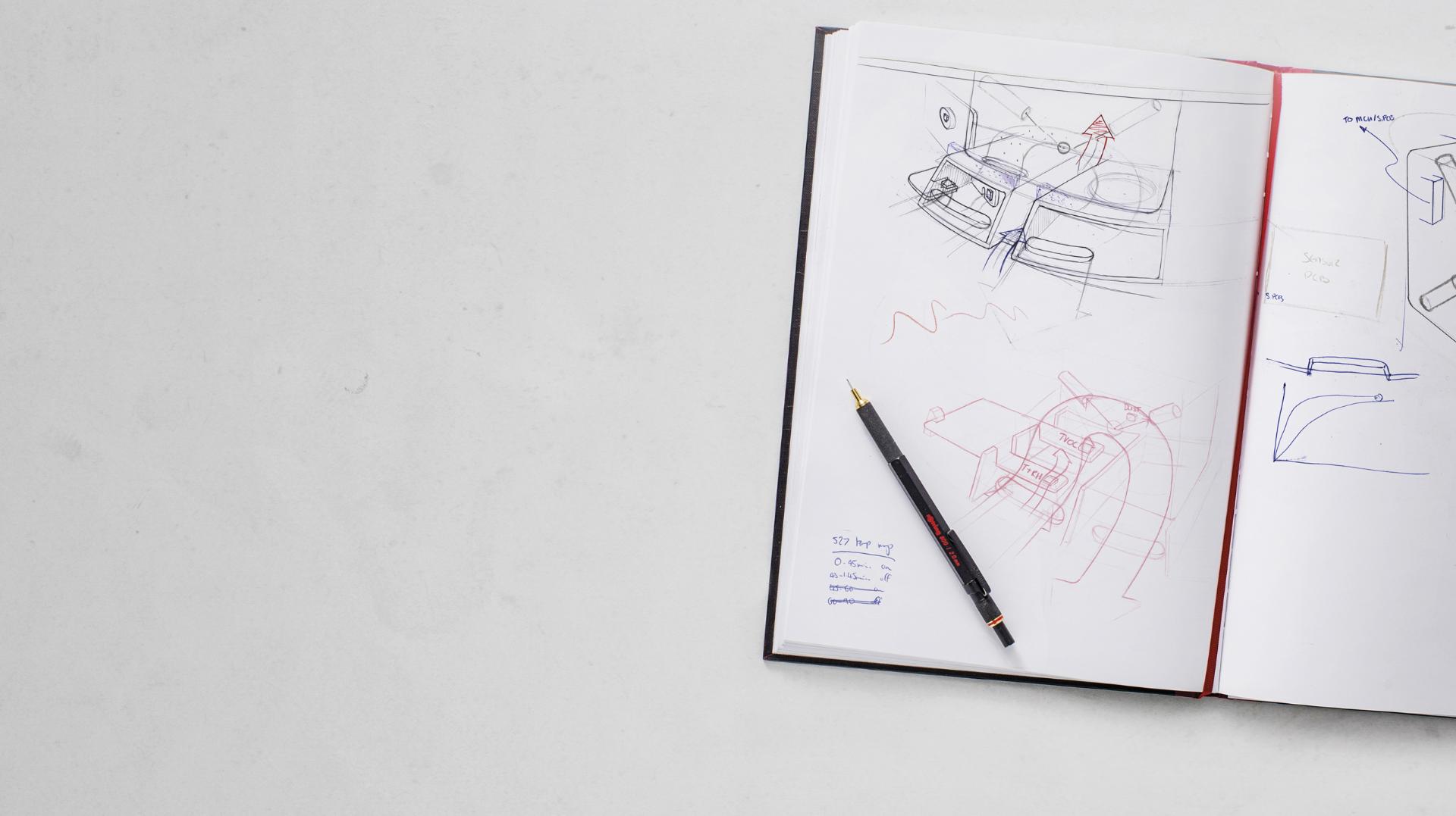 Dyson engineer sketch book