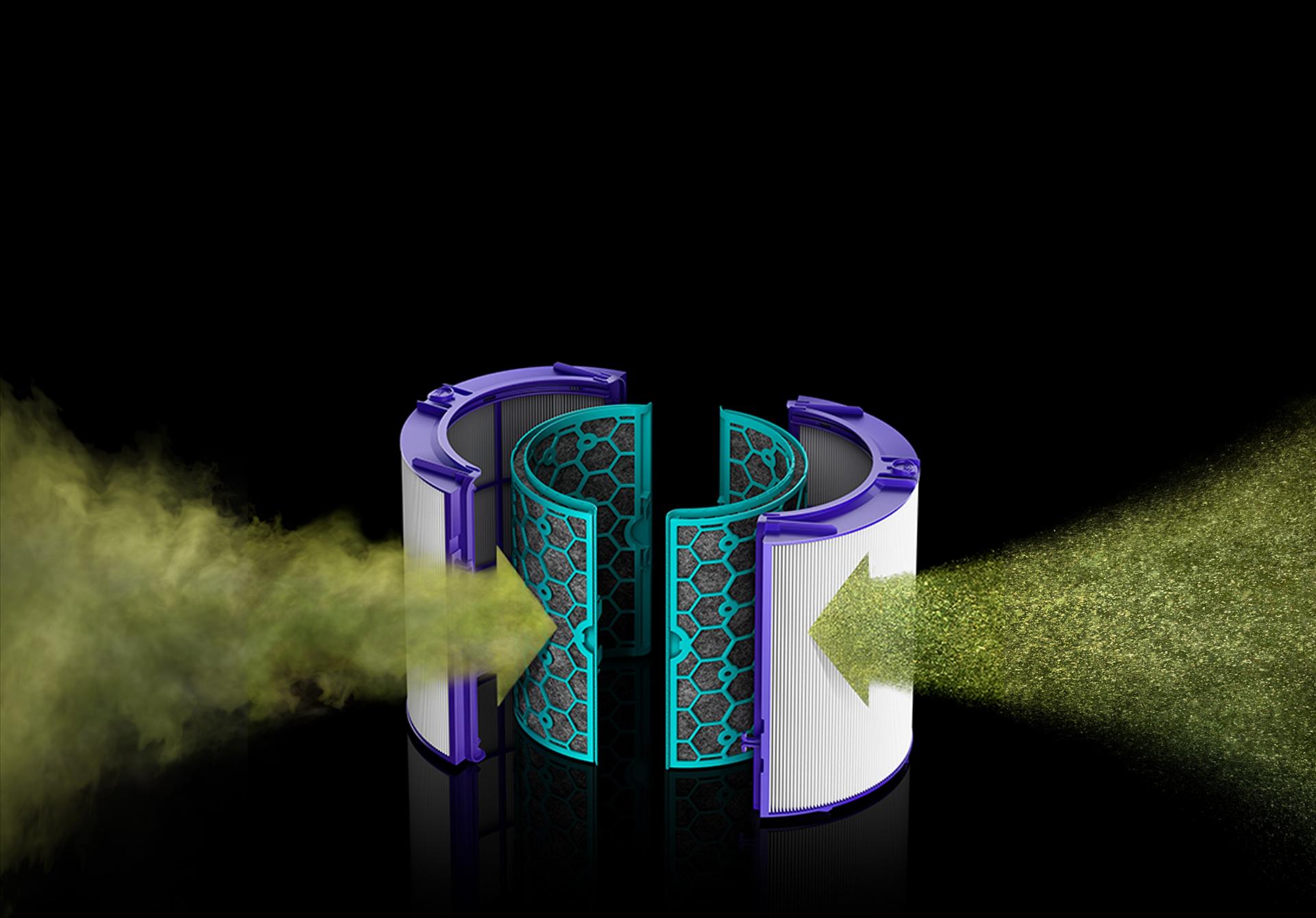 Harmful gases entering HEPA filter