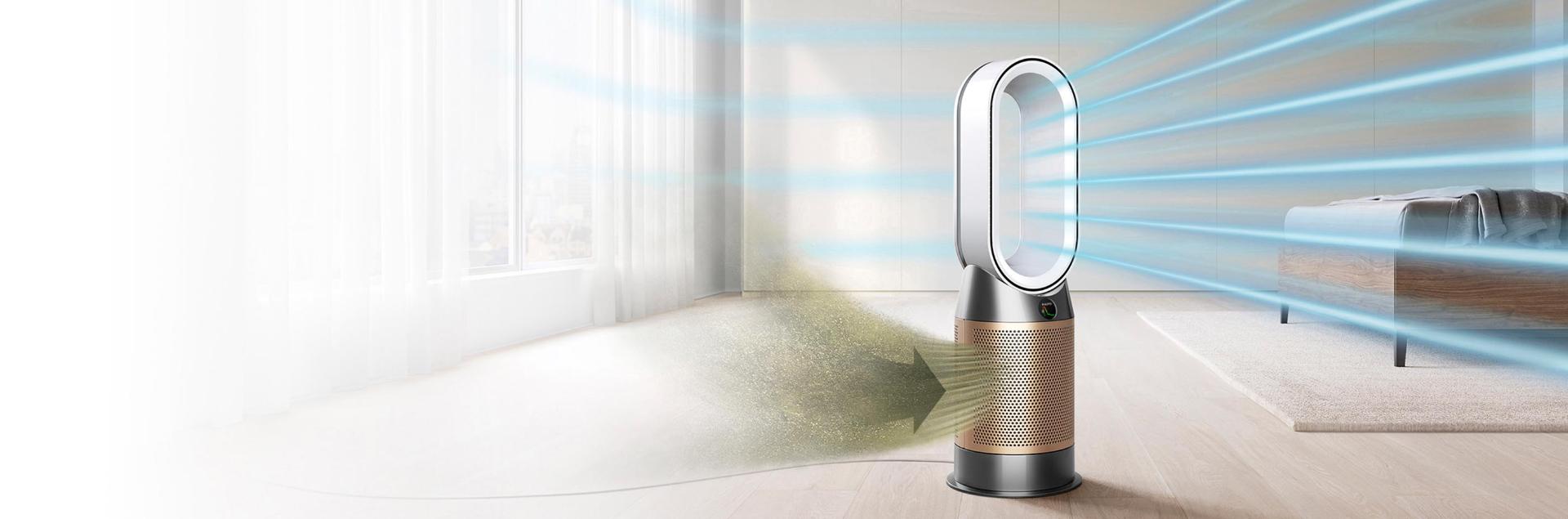 Dyson HP09 air purifier with cold waves
