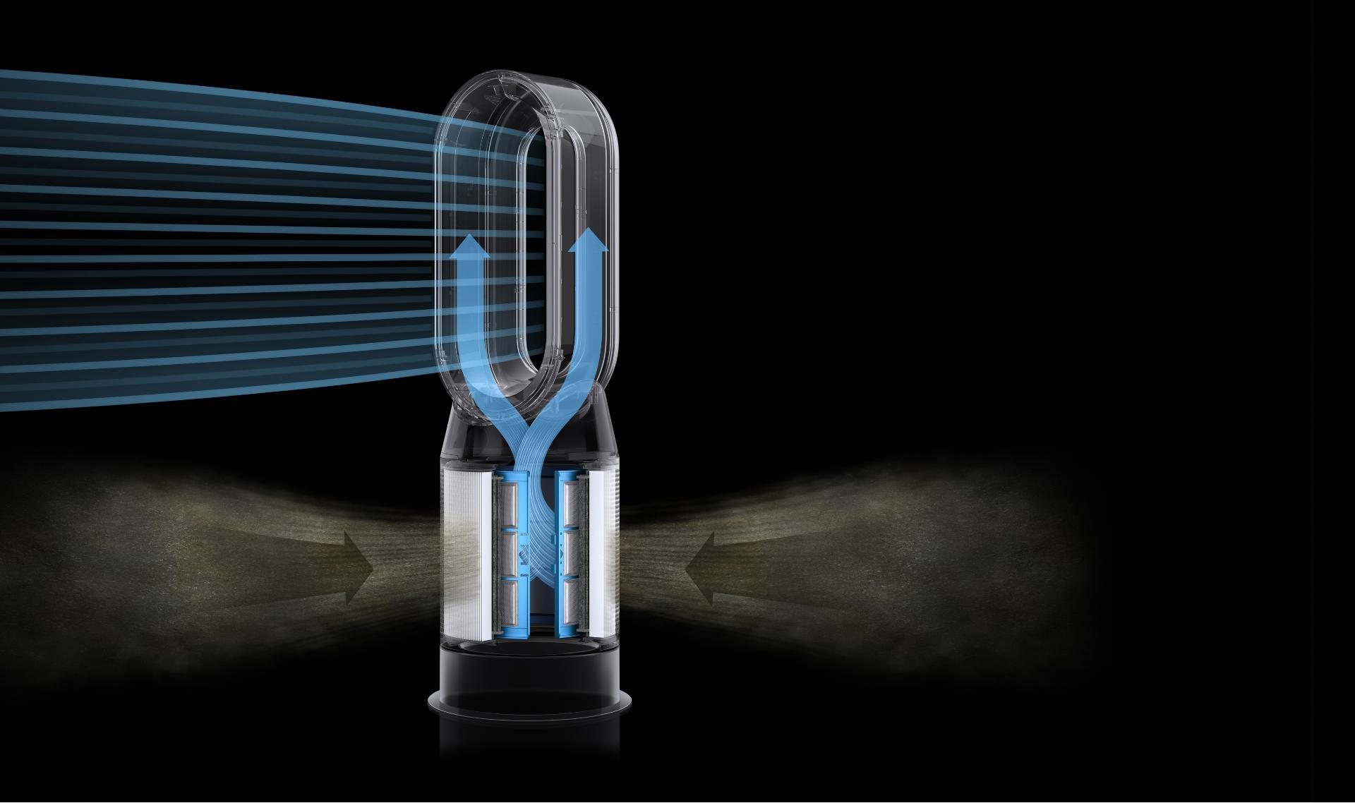 رسم يوضح جهاز تنقية هواء مُحكَماً تماماً