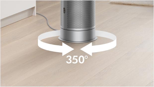 Arrows showing 350 degree oscillation