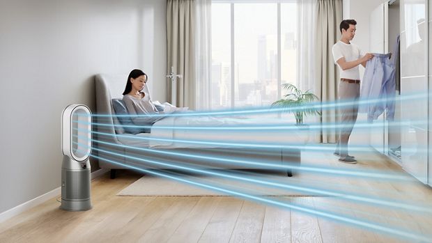 Dyson purifier working in a quiet environment