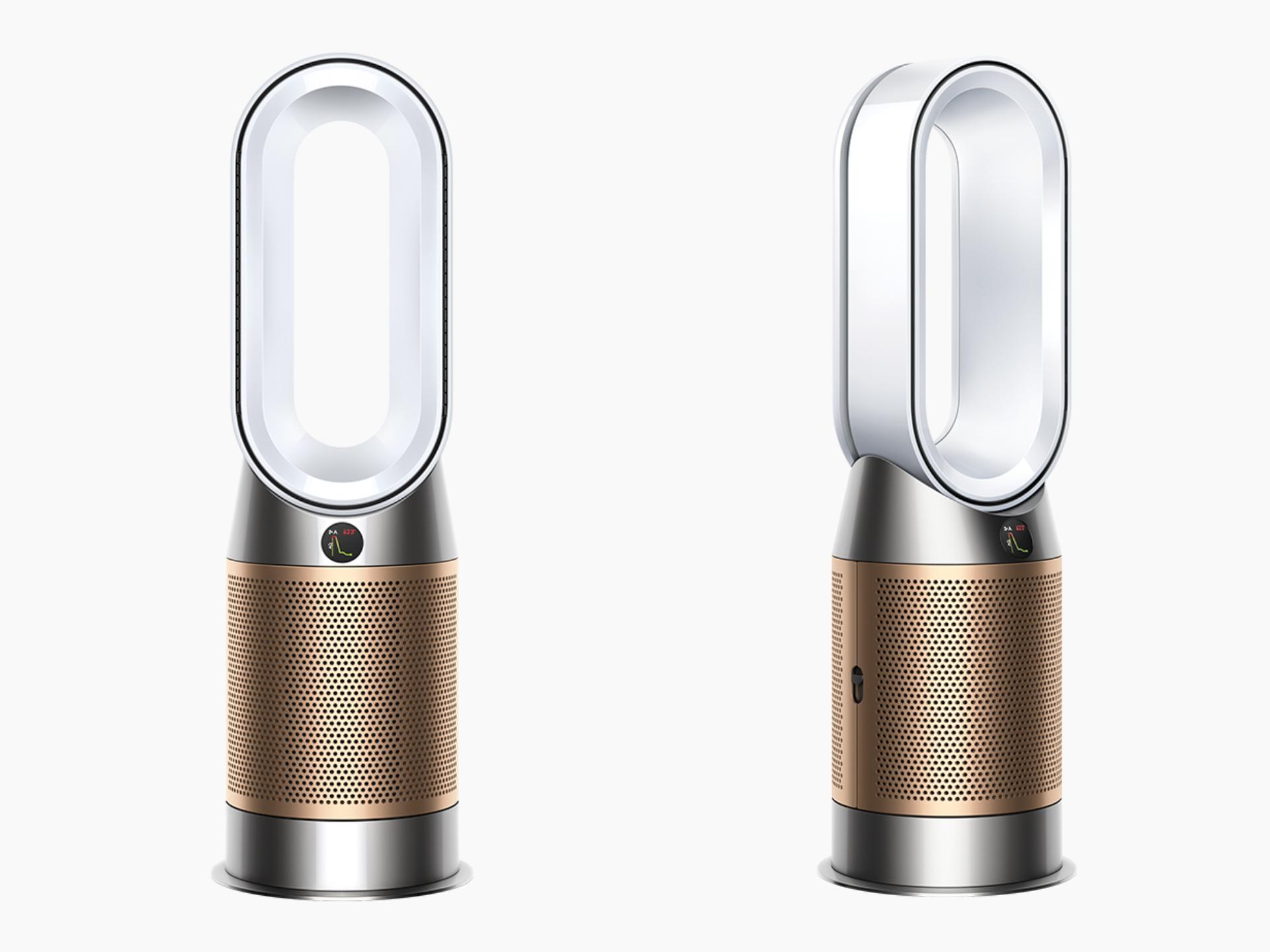 Dyson Purifier Hot+Cool Formaldehyde front and side views