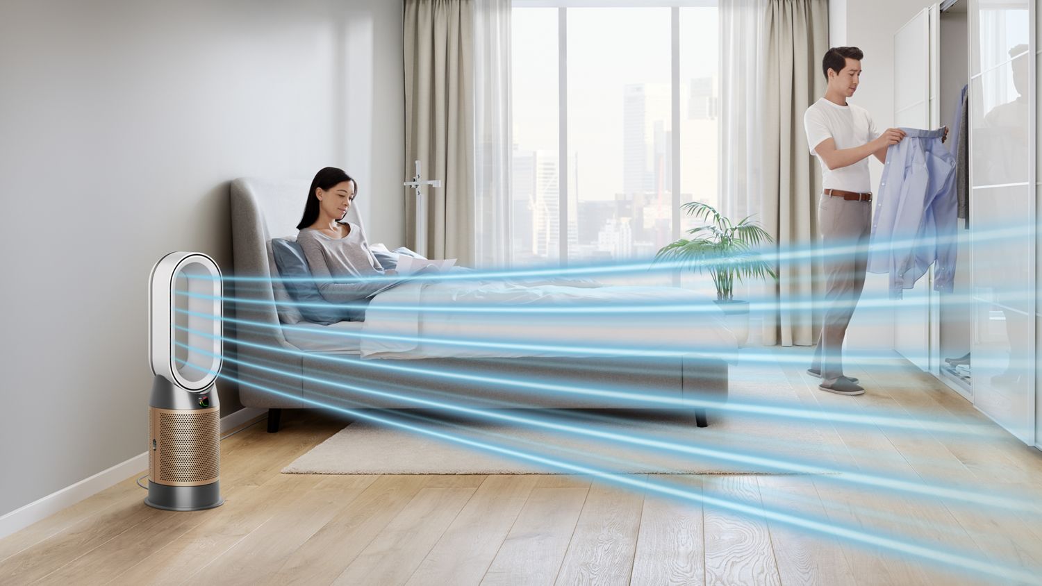 Dyson Purifier Hot+Cool Formaldehyde HP09 (White/Gold) | Dyson New