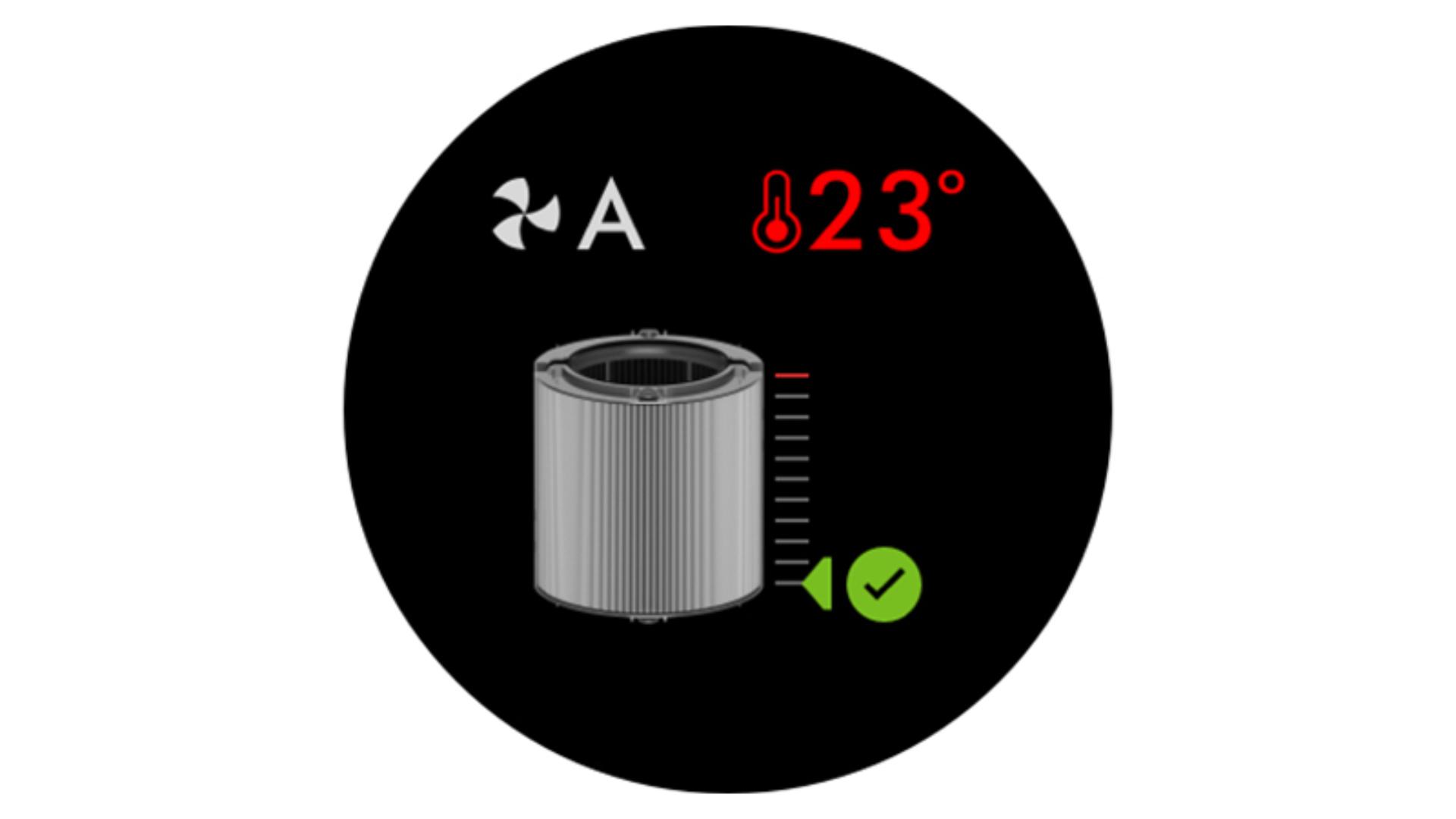 Dyson air purifier manual screenshot filter indicator