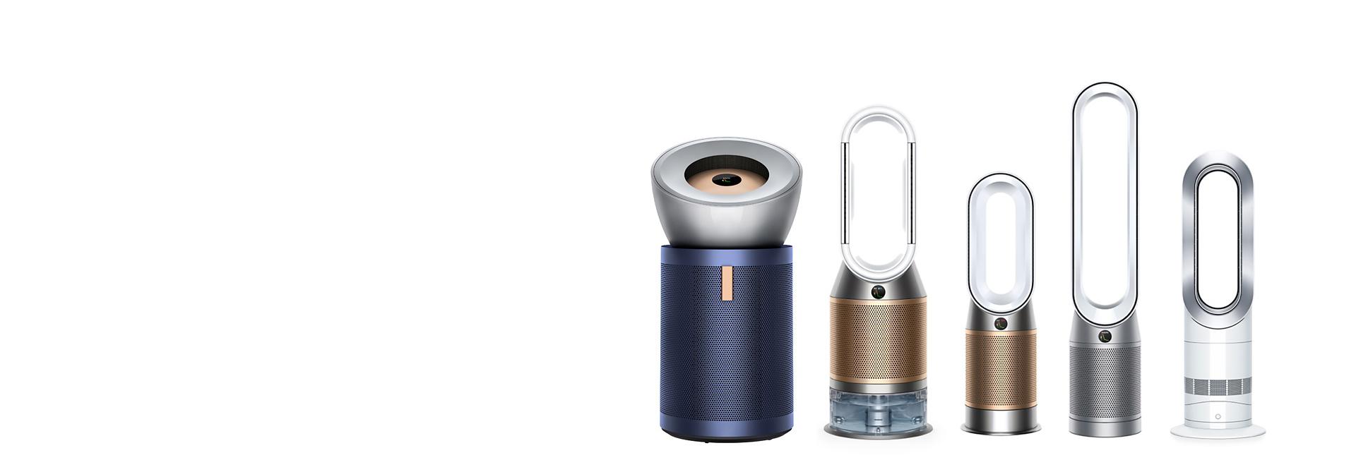 Gama urządzeń Dyson z kategorii jakość powietrza