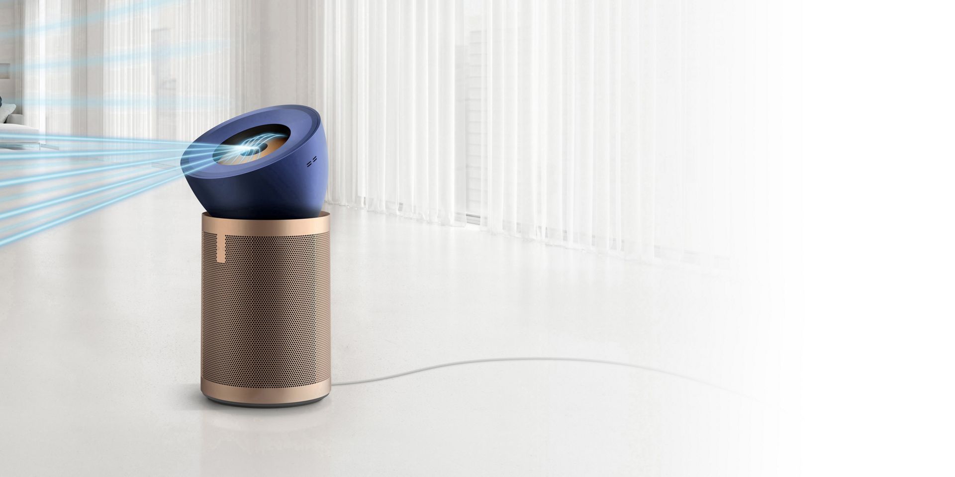 جهاز Dyson Purifier Big+Quiet Formaldehyde في مساحة كبيرة.