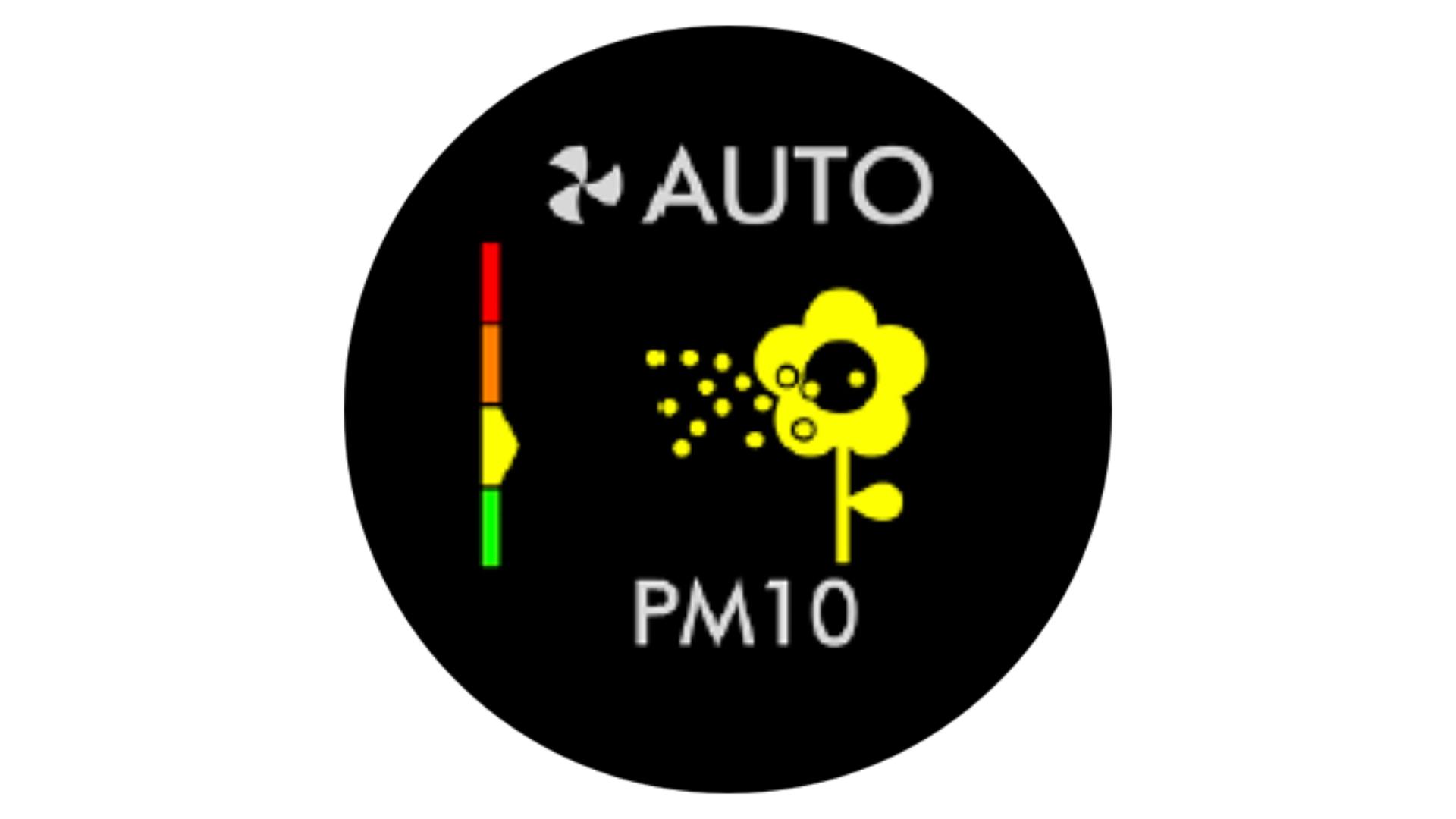 Ekran LCD poziomu PM10