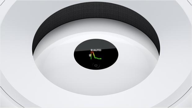 Seadme Dyson Purifier Big+Quiet LCD-ekraani suurendatud vaade.