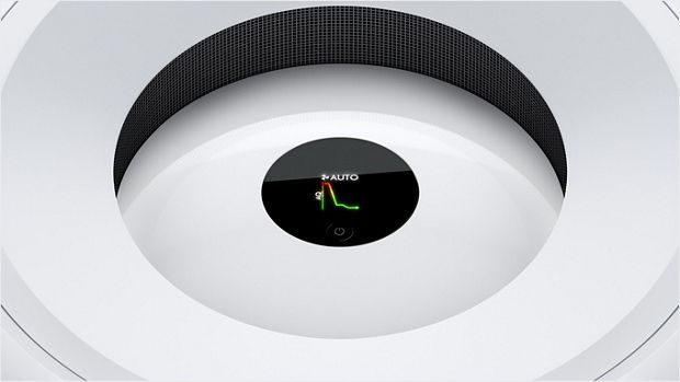 Seadme Dyson Purifier Big+Quiet LCD-ekraani suurendatud vaade.