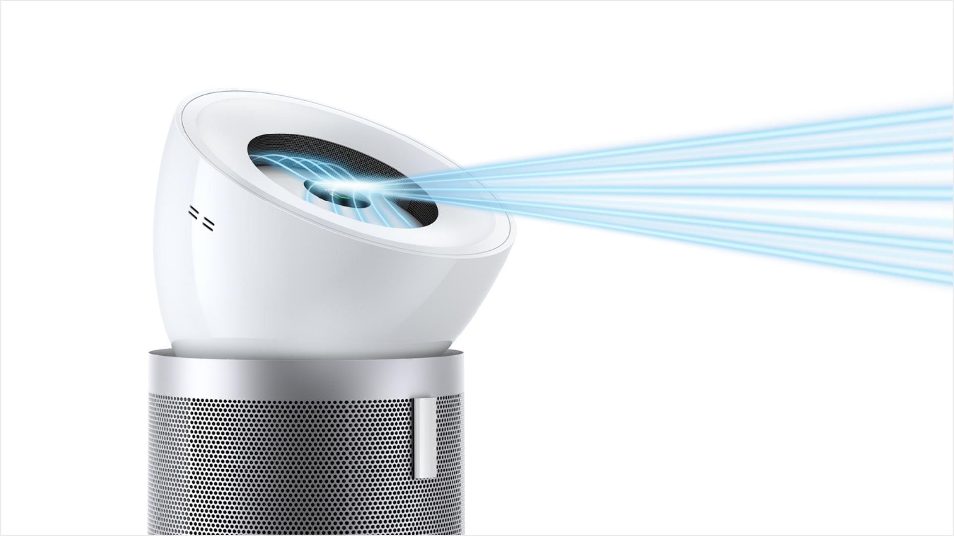 The Dyson Purifier Big+Quiet's airflow.