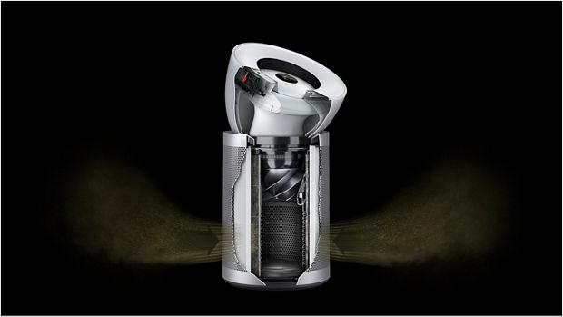 Seadme Dyson Purifier Big+Quiet tehnoloogia seestvaade.