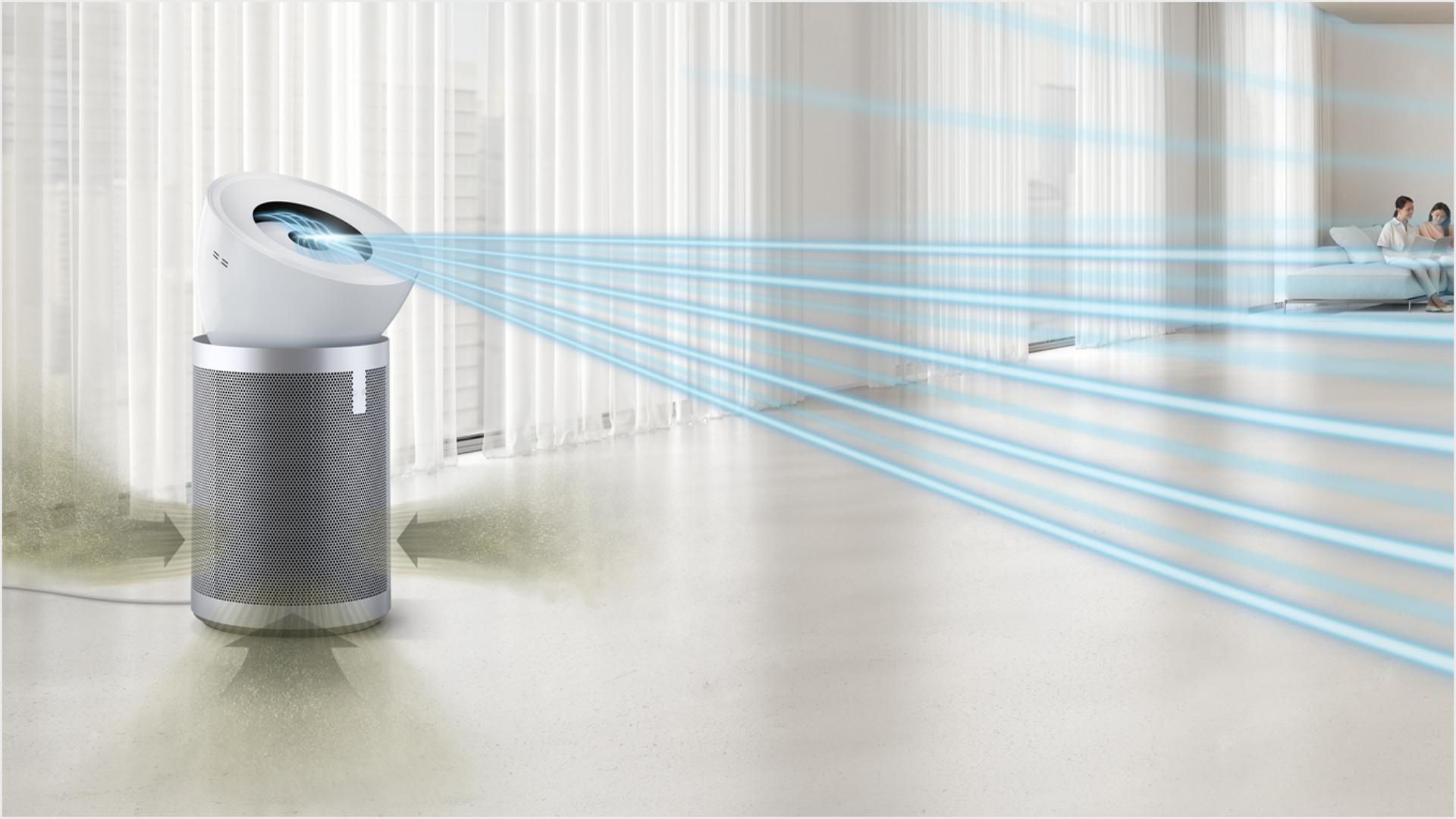 Dyson Purifier Big+Quiet in a large space.
