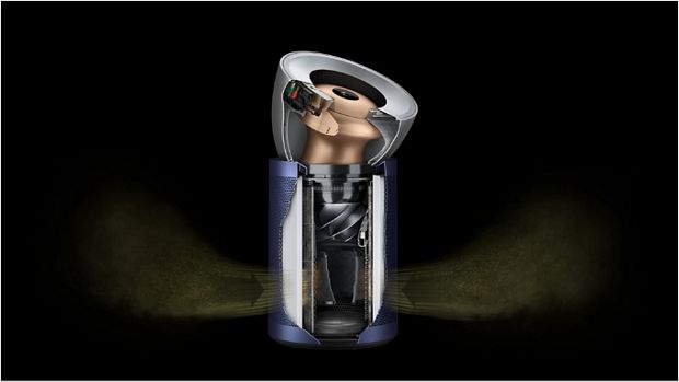 Dysoni suure ja vaikse formaldehüüdi õhupuhasti tehnoloogia sisevaade.