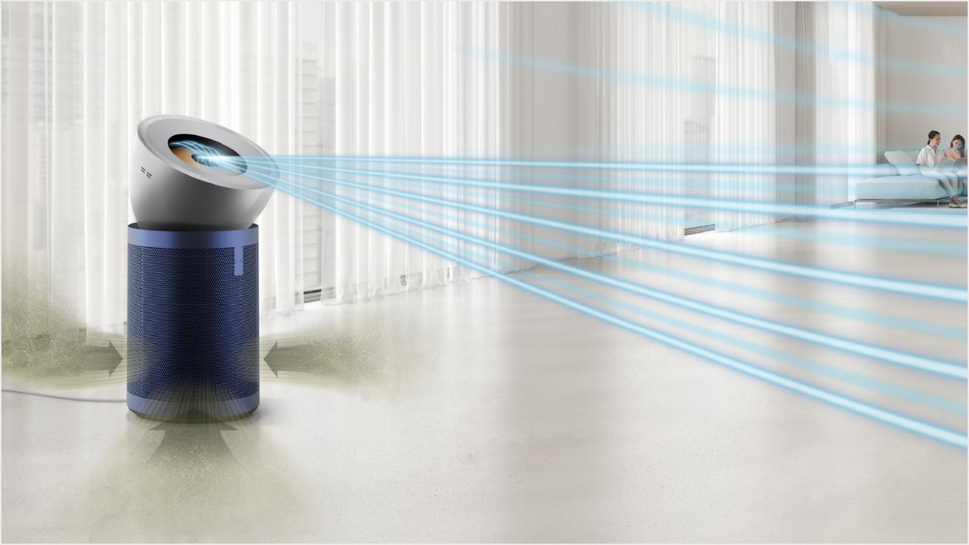 Dyson Purifier Big+Quiet Formaldehyde in a large space.