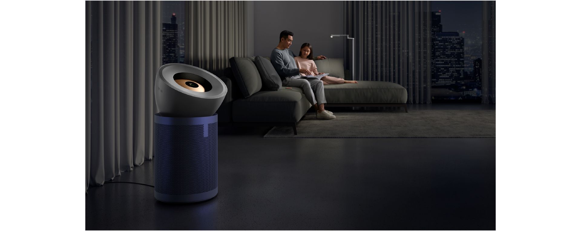 Dyson Purifier Big+Quiet in a living space.