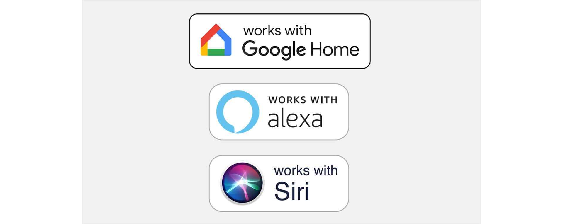 Logos of compatible smart home devices.