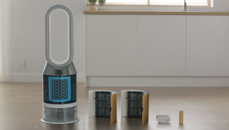جهاز Dyson Purifier Humidify+Cool في وضعية جاهزة للتجميع