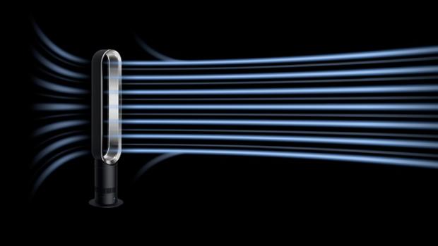 Tehnoloogia Air Multiplier õhuvoolu suunamas