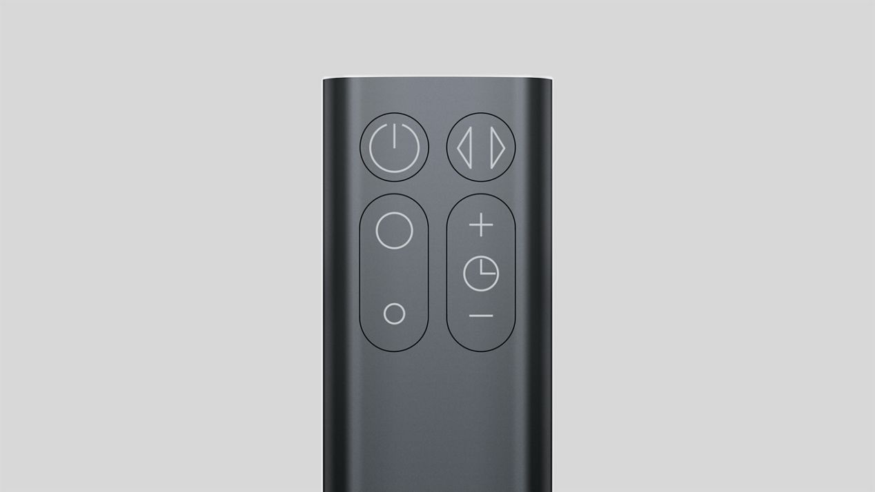 Vue rapprochée des touches de la télécommande