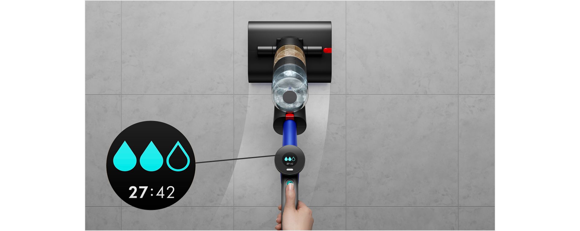 Dyson WashG1 using Med mode