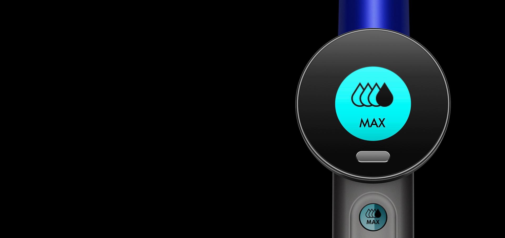 أيقونة قطرة ماء على شاشة LCD الخاصة بالمستخدم