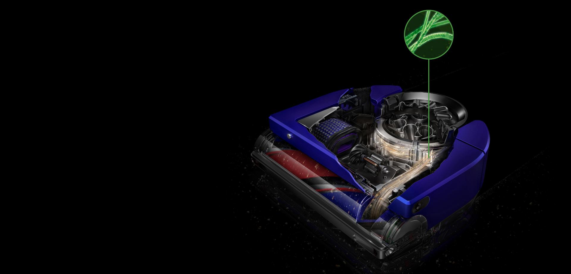 필터레이션 1단계: 먼지통 싸이클론