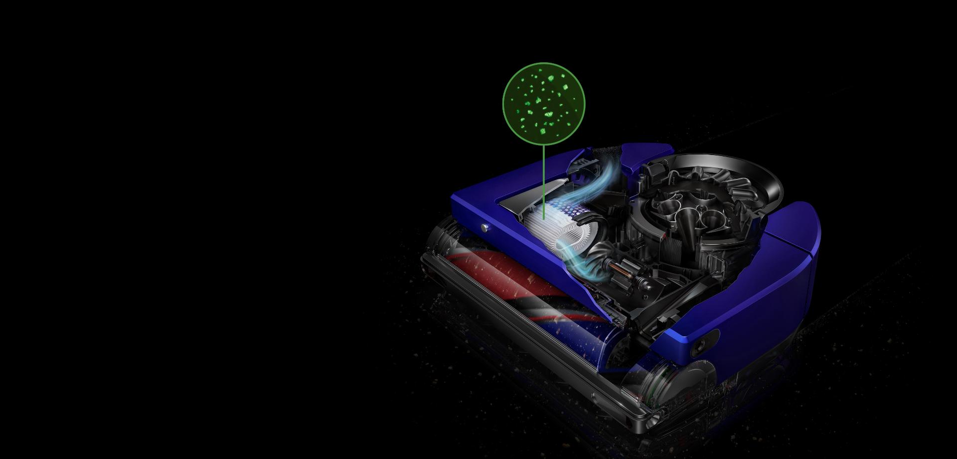 필터레이션 5단계: 포스트 모터 헤파 필터