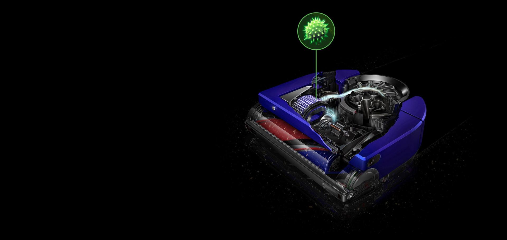 過濾系統第四層:摩打前置濾網。